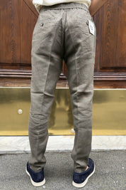 Four Brothers - Pantalaccio Lino Marrone