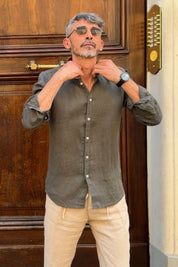 Four Brothers - Camicia Koreana Verde Militare