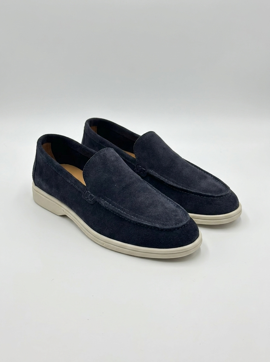 Four Brothers – Mocassino Vera Pelle Blu