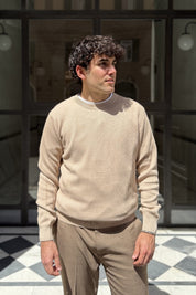 Four Brothers - Maglione a Costa Inglese Beige