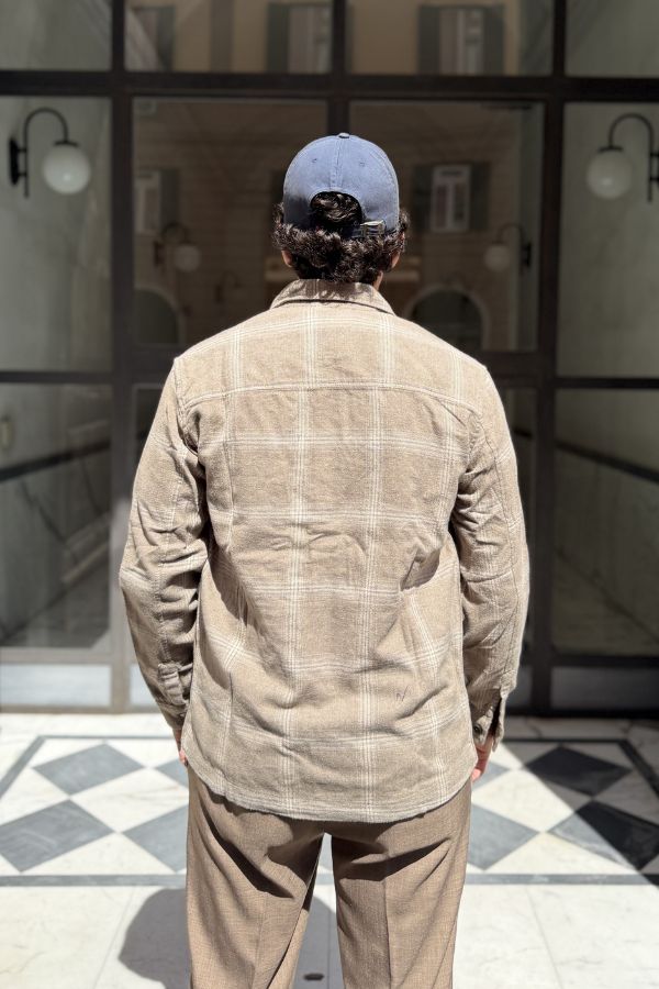 Only & Sons - Overshirt a Quadri Beige