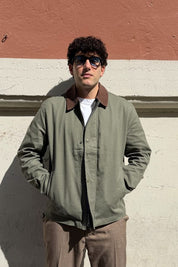 Jack & Jones - Giacca con Collo in Velluto Verde