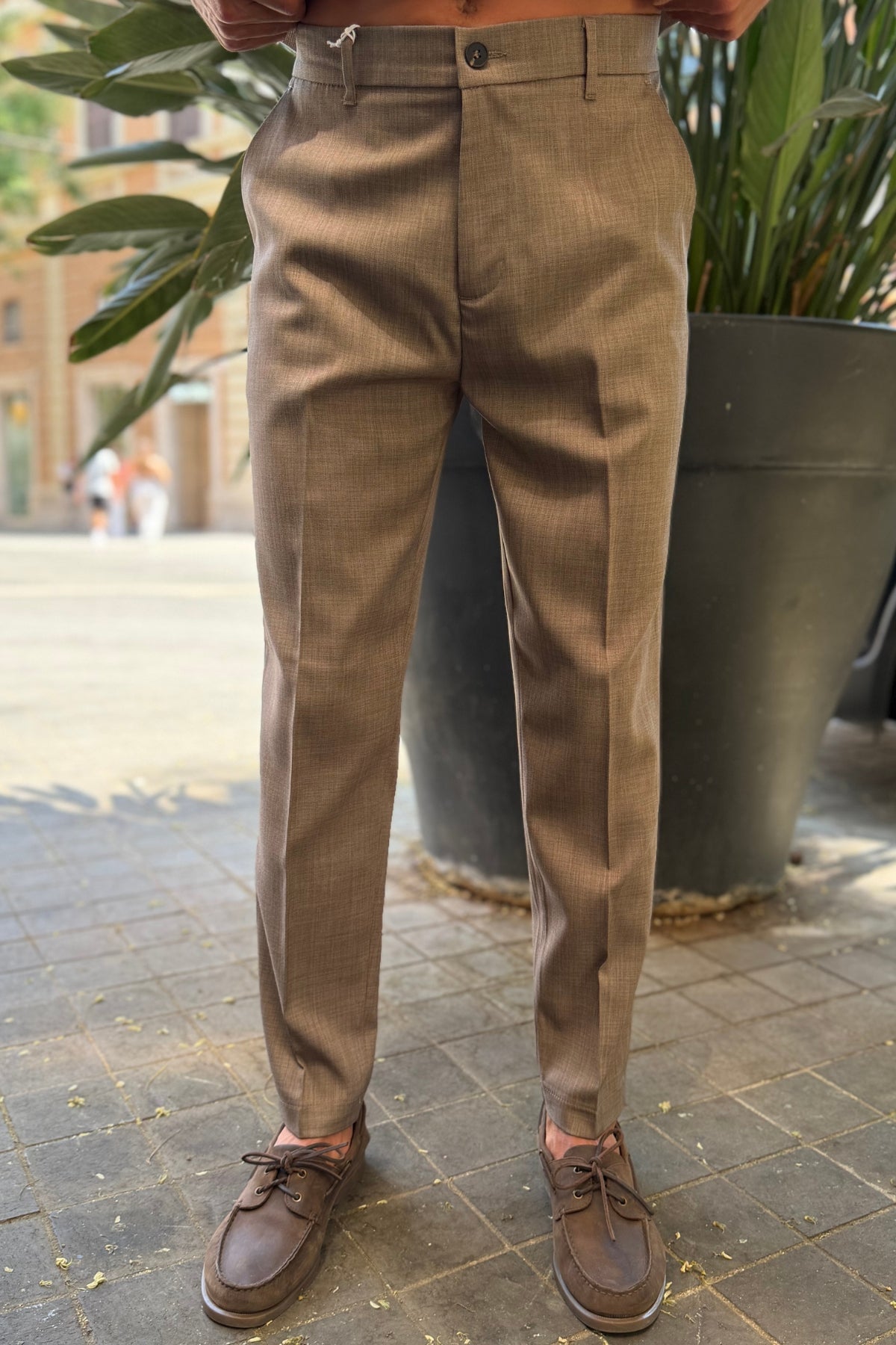 Pantalone Capri Fit Corda - vista frontale