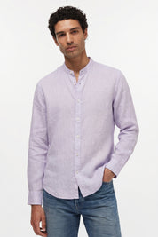 Four Brothers - Camicia Koreana Lilla