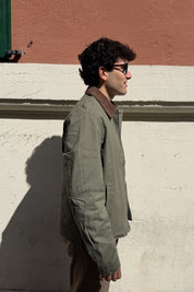 Jack & Jones - Giacca con Collo in Velluto Verde
