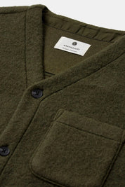 Anerkjendt- Overshirt Sigurd Lana Cotta Forest Night