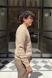 Four Brothers - Maglione a Costa Inglese Beige