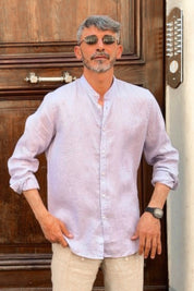 Four Brothers - Camicia Koreana Lilla