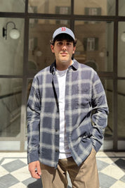 Only & Sons - Overshirt a Quadri Blu