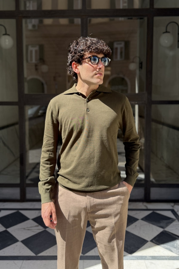 Four Brothers - Polo Manica Lunga Verde