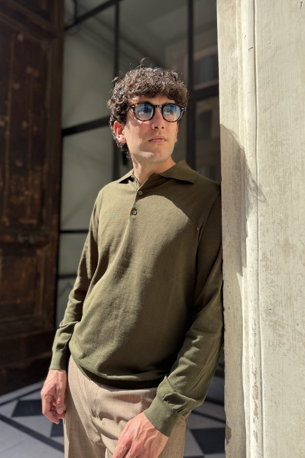 Four Brothers - Polo Manica Lunga Verde