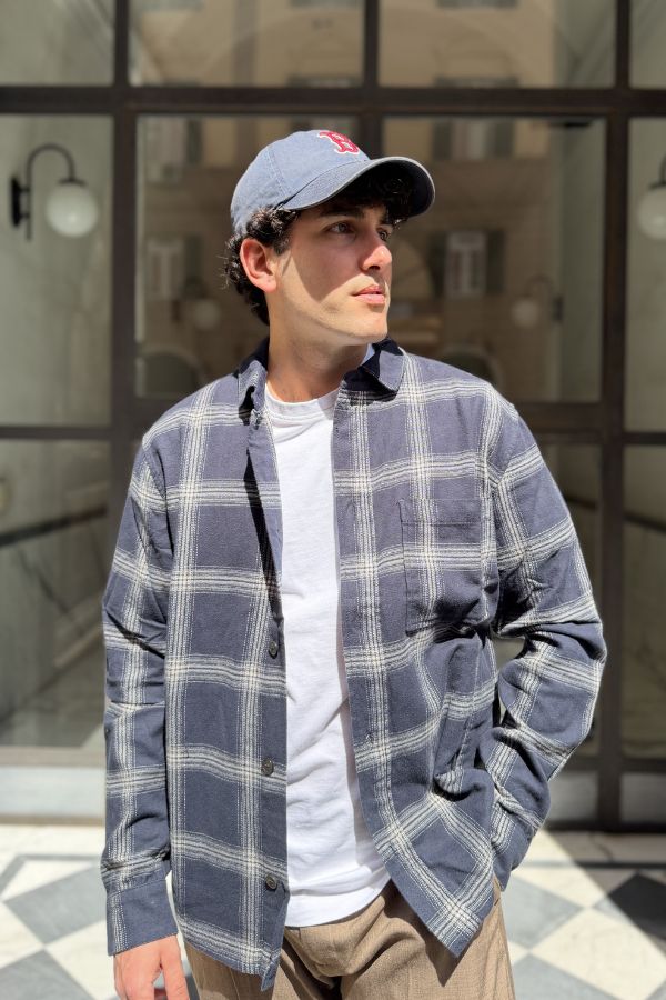 Only & Sons - Overshirt a Quadri Blu