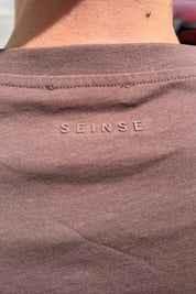 Seinse - T-shirt Ricamo con Taschino mocha