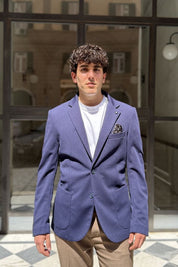 Four Brothers - Blazer Monopetto Blu
