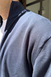 Four Brothers - Cardigan con zip Blu