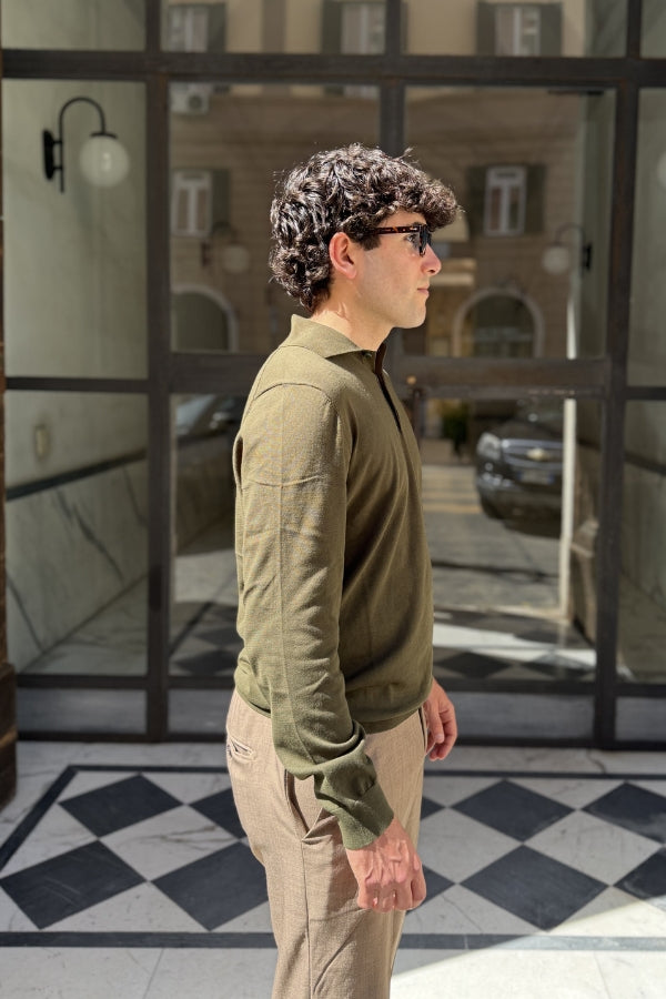 Four Brothers - Polo Manica Lunga Verde