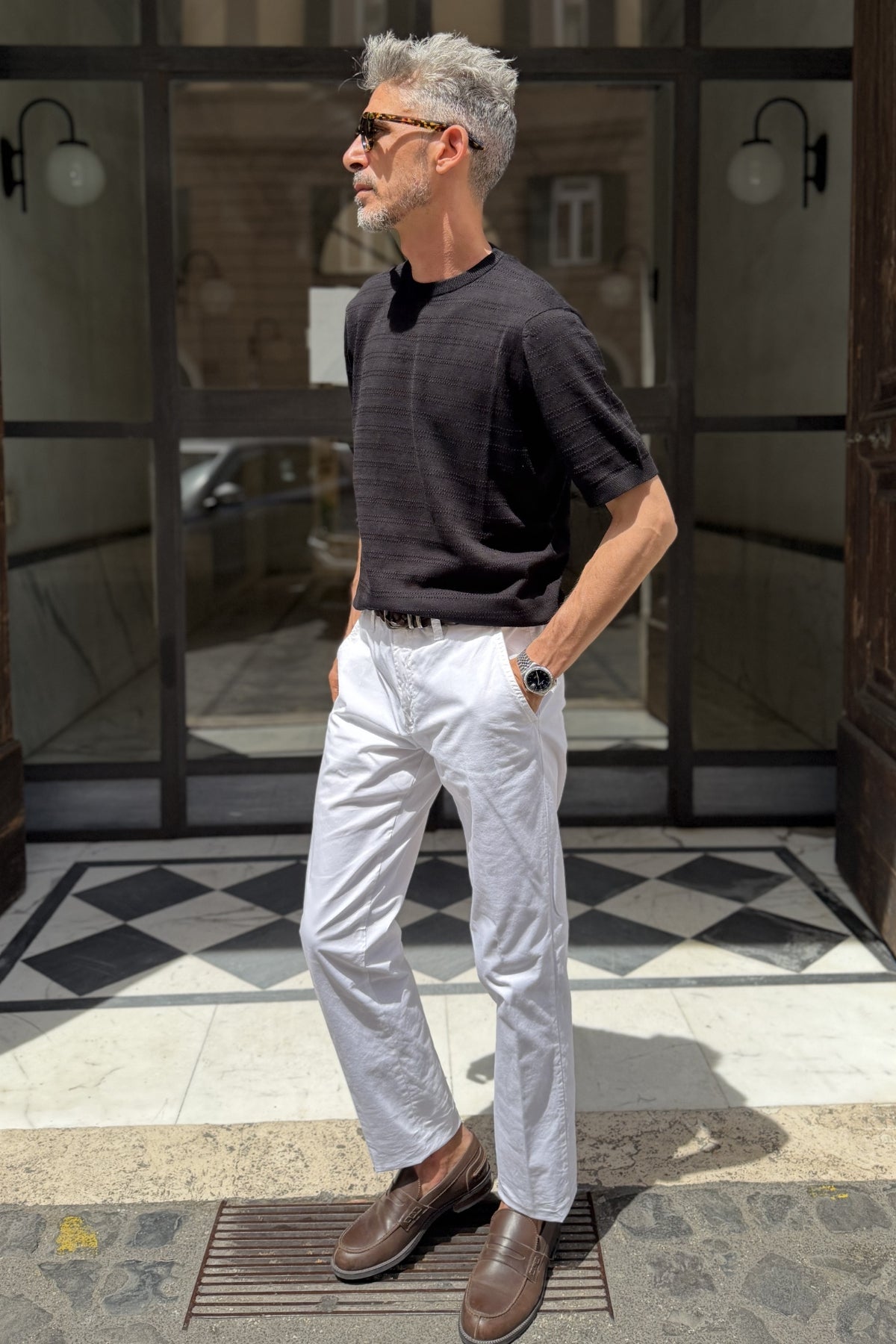 Four Brothers - Pantalone Chino bianco
