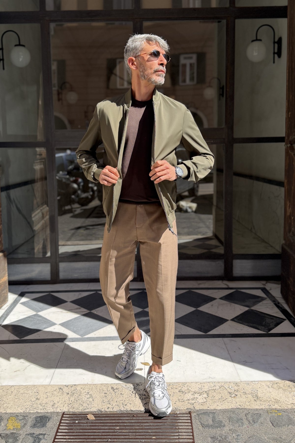 Four Brothers – Bomber Impermeabile Verde Militare