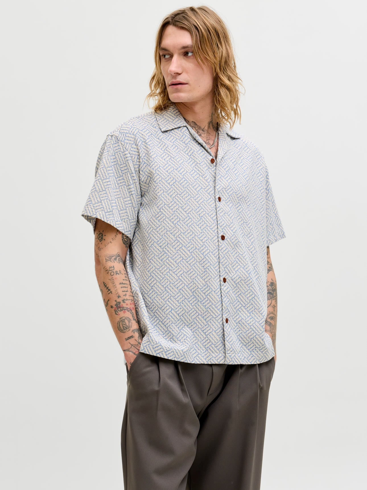 Jack&Jones - Camicia relaxed Ashley Blue