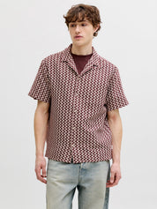 Jack&Jones - Camicia Relaxed Rosso Cabernet