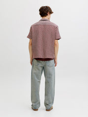 Jack&Jones - Camicia Relaxed Rosso Cabernet