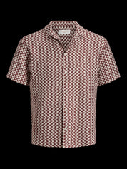 Jack&Jones - Camicia Relaxed Rosso Cabernet