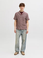 Jack&Jones - Camicia Relaxed Rosso Cabernet