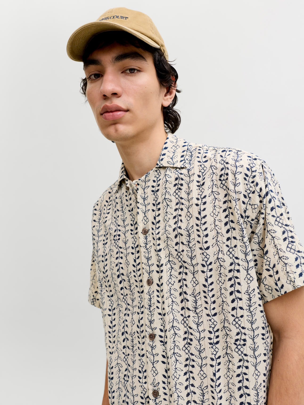 Jack&Jones - Camicia Relaxed Beige/Moonstruck