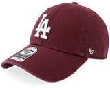 47 Brand - Los Angeles Dodgers Clean Up Dad Cap Dark Maroon