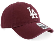 47 Brand - Los Angeles Dodgers Clean Up Dad Cap Dark Maroon