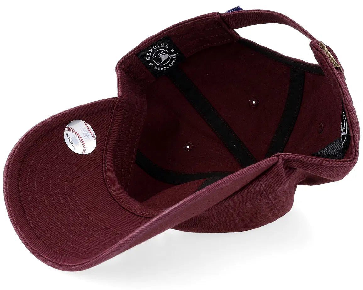47 Brand - Los Angeles Dodgers Clean Up Dad Cap Dark Maroon