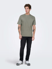 Only & Sons - T-Shirt Oversize Castor Gray