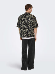 Only & Sons - Camicia Hawaiana Floral Black