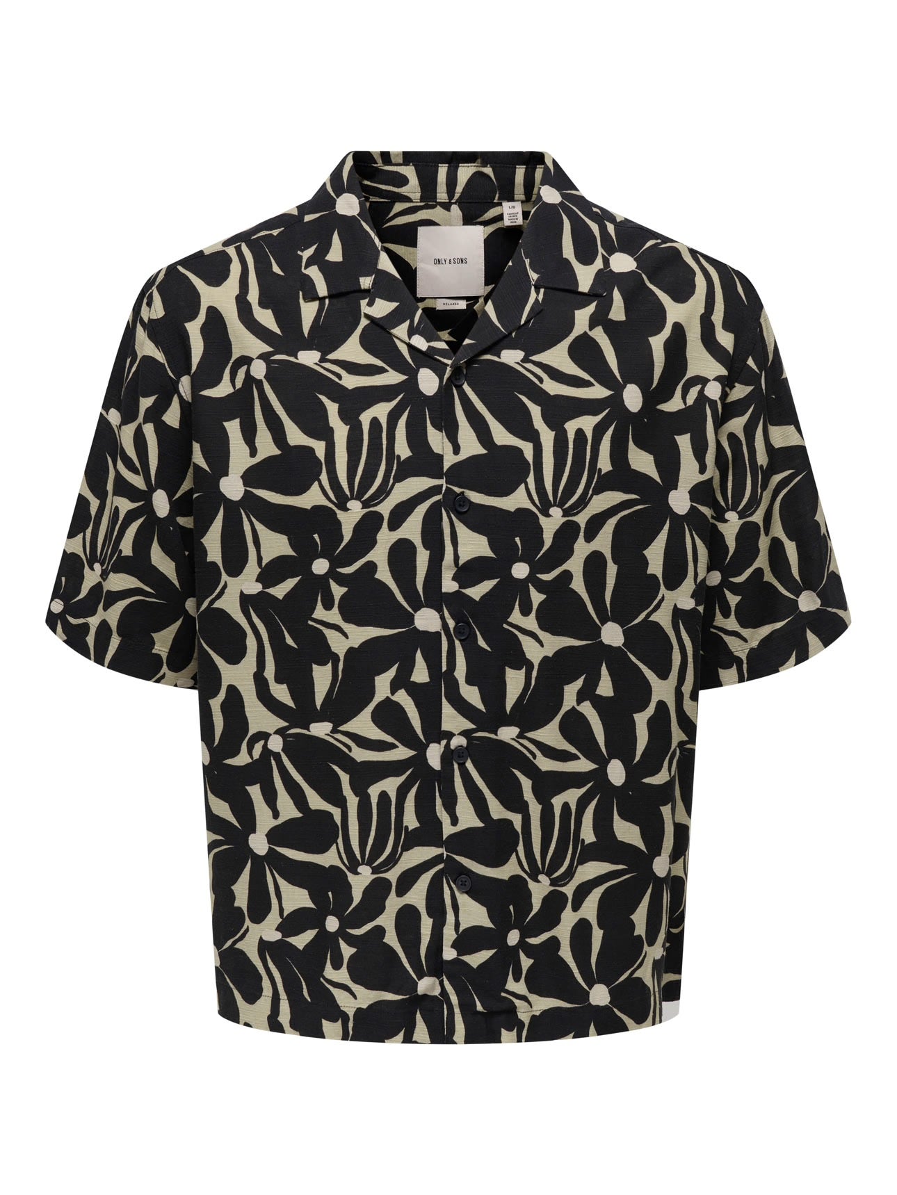 Only & Sons - Camicia Hawaiana Floral Black