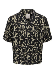 Only & Sons - Camicia Hawaiana Floral Black