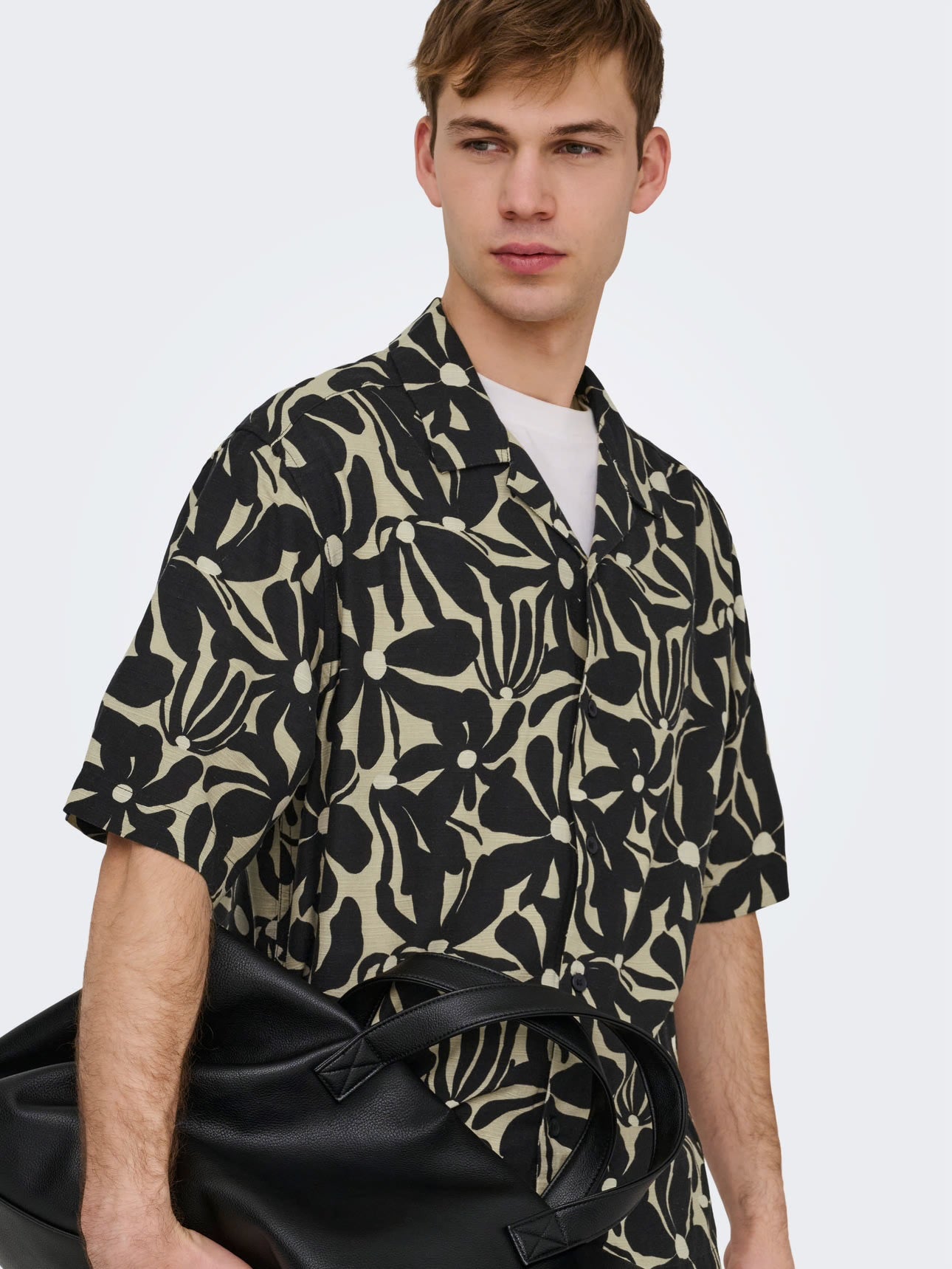 Only & Sons - Camicia Hawaiana Floral Black