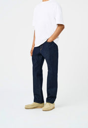 ONSEdge Straight Jeans dark blue - fronte su fondo bianco