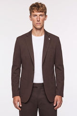Four Brothers- Blazer Jersey Marrone