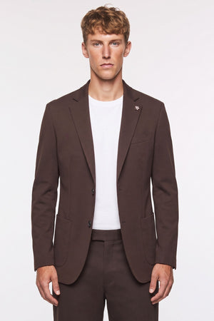 Four Brothers- Blazer Jersey Marrone