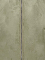 ONSPencer suede verde - fronte su fondo bianco