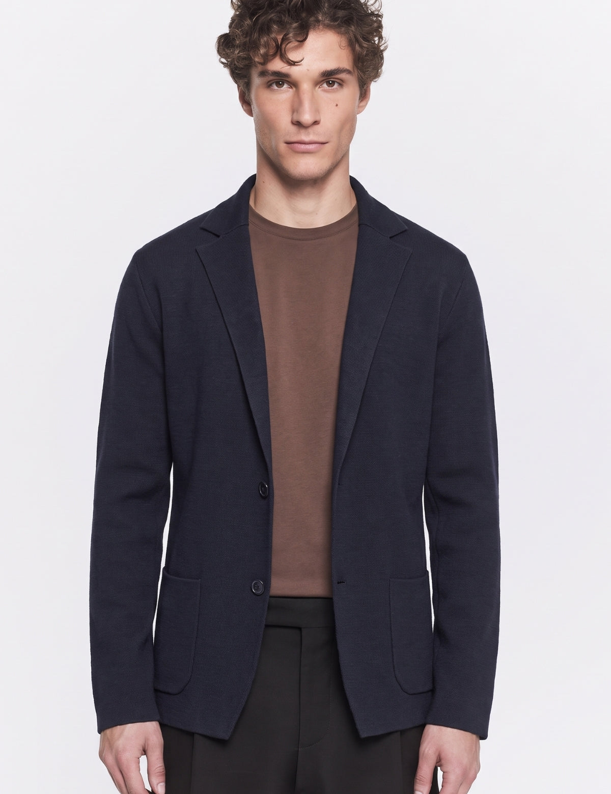 Four Brothers- Giacca Punto Milano Cotone Blu