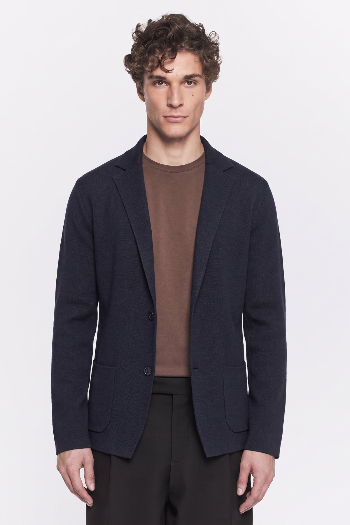Four Brothers- Giacca Punto Milano Cotone Blu
