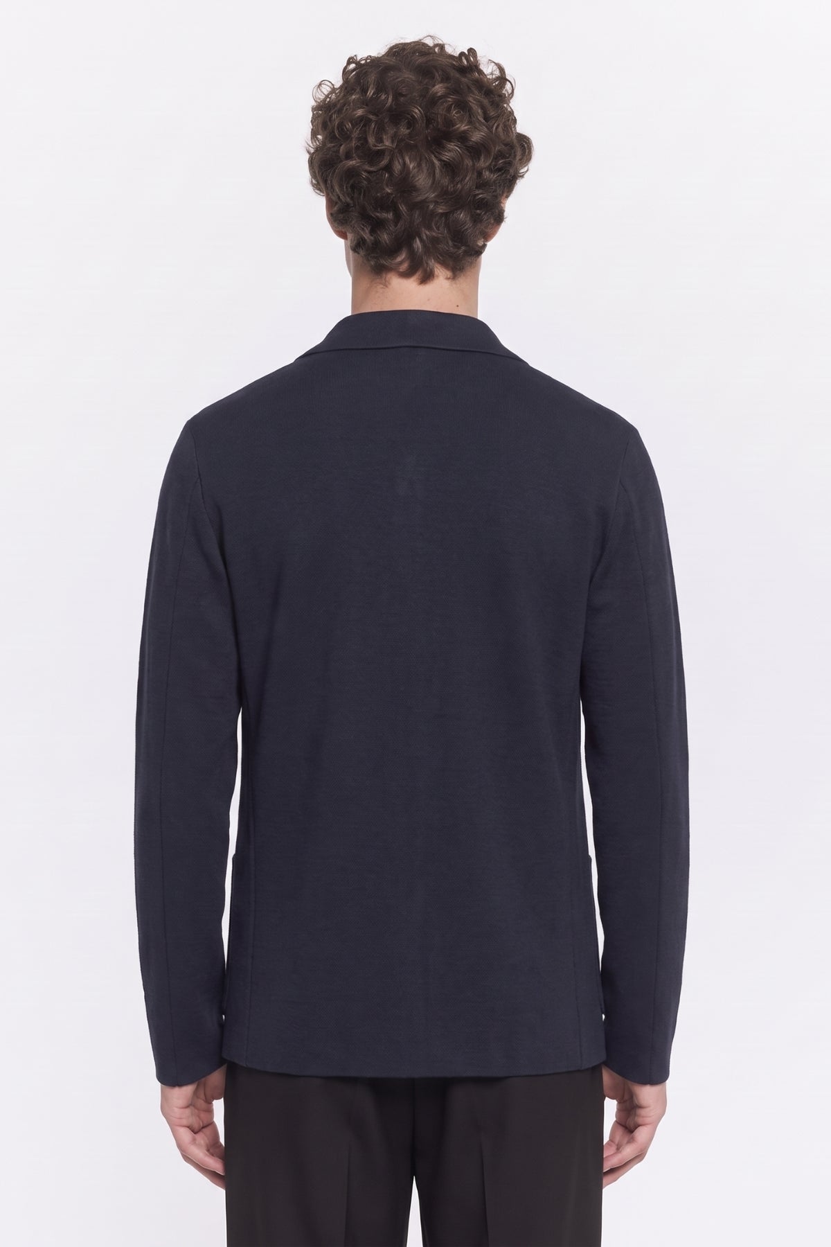 Four Brothers- Giacca Punto Milano Cotone Blu