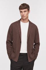 Four Brothers- Giacca Punto Milano Cotone Marrone