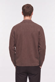 Four Brothers- Giacca Punto Milano Cotone Marrone