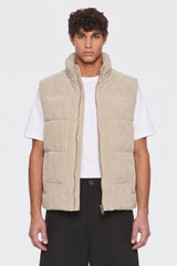 Seinse- Gilet Imbottito Velluto Beige