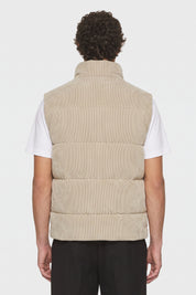 Seinse- Gilet Imbottito Velluto Beige