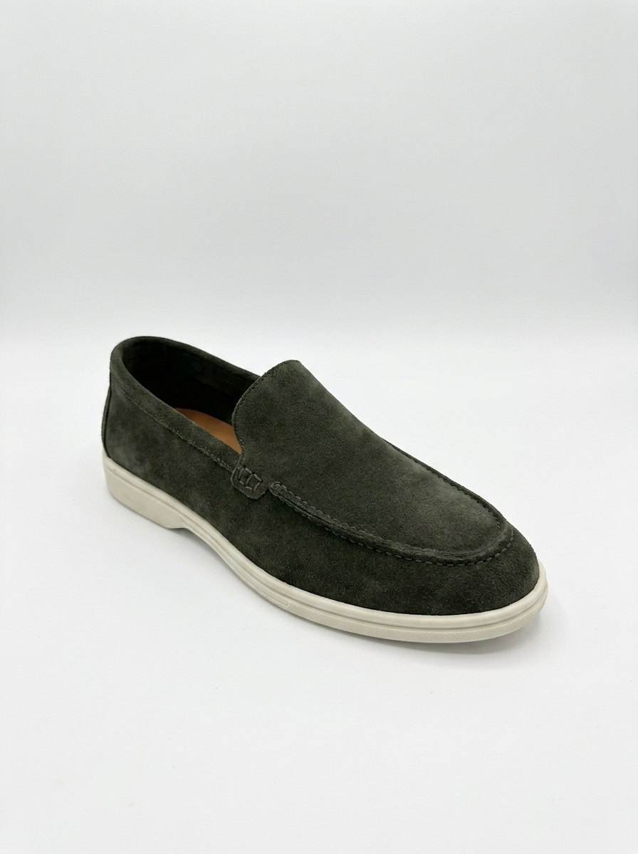 Four Brothers- Mocassino Vera Pelle Verde