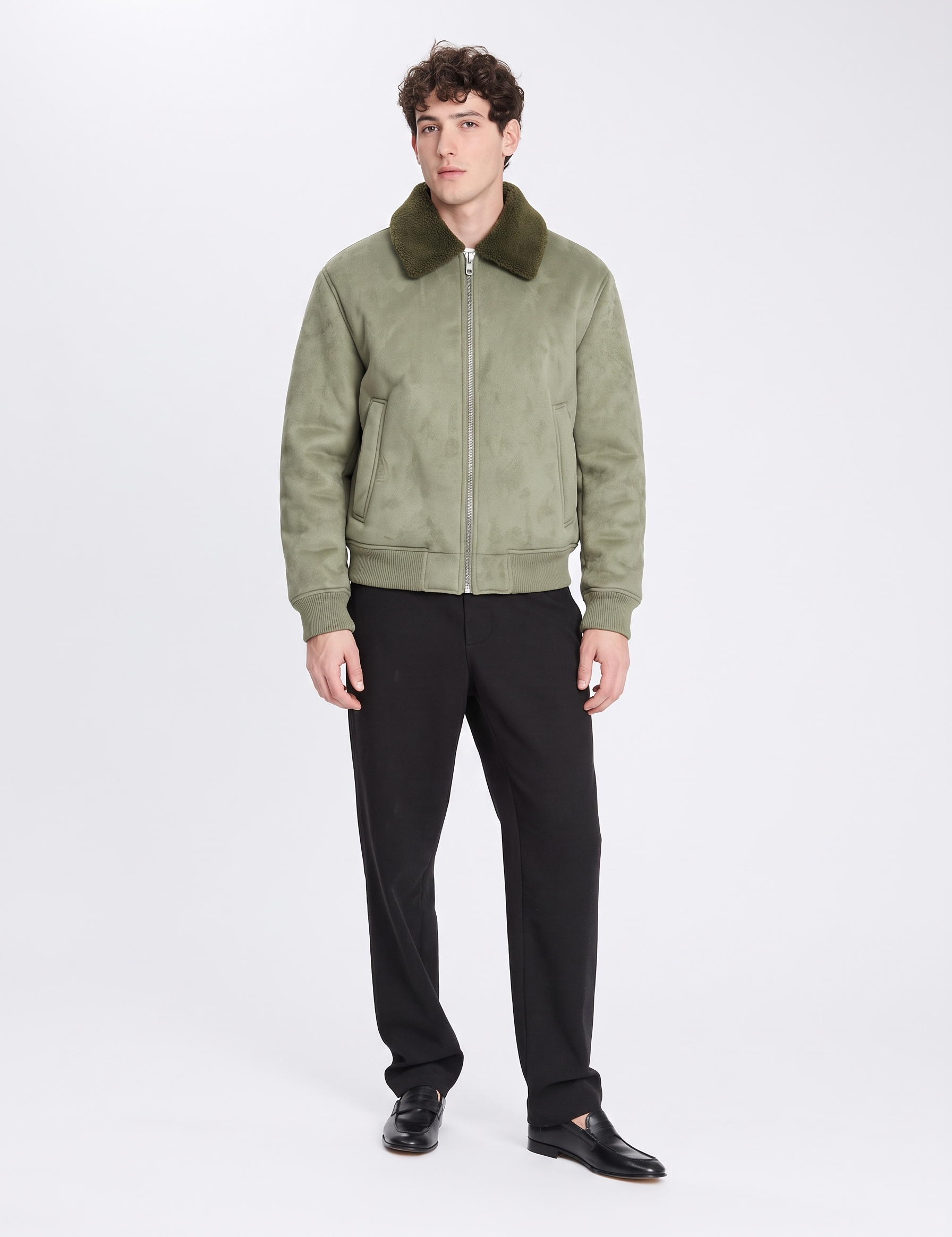 ONSPencer suede verde - modello di spalle