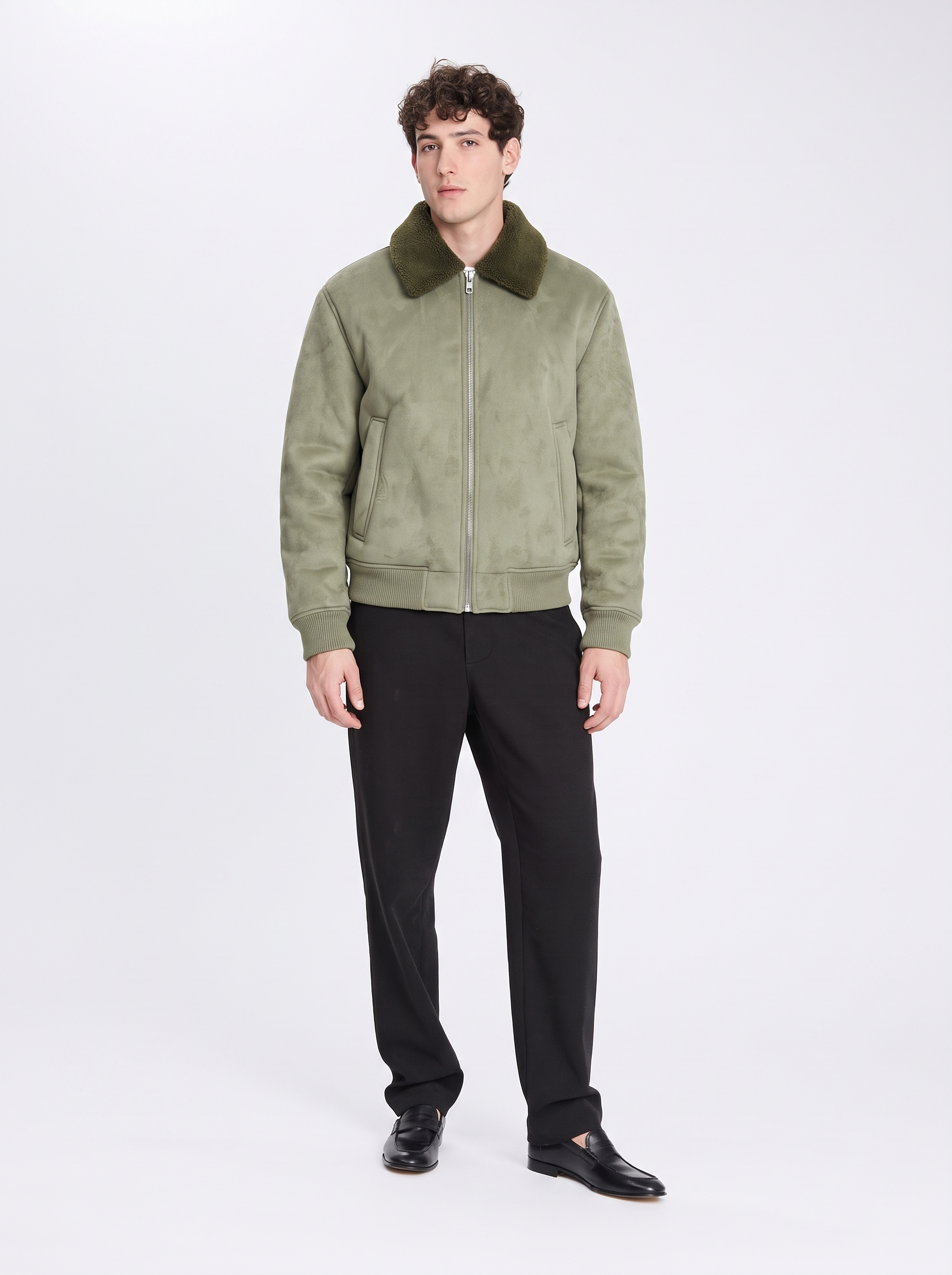 ONSPencer suede verde - modello di spalle
